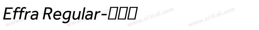 Effra Regular字体转换